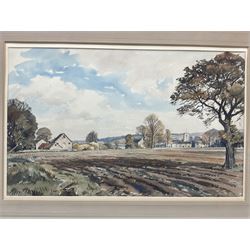 Walter Cecil Horsnell (British 1911-1997): Yorkshire Village Scenes, pair watercolours signed 31cm x 50cm (2)