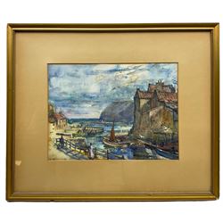 Rowland Henry Hill (Staithes Group 1873-1952): Staithes Beck, watercolour signed and dated 1928, 26cm x 36cm