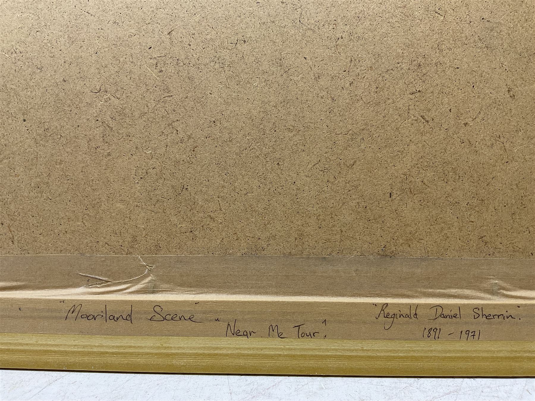 Reginald Daniel Sherrin (British 1891-1971): Dartmoor, gouache signed 25cm x 35cm