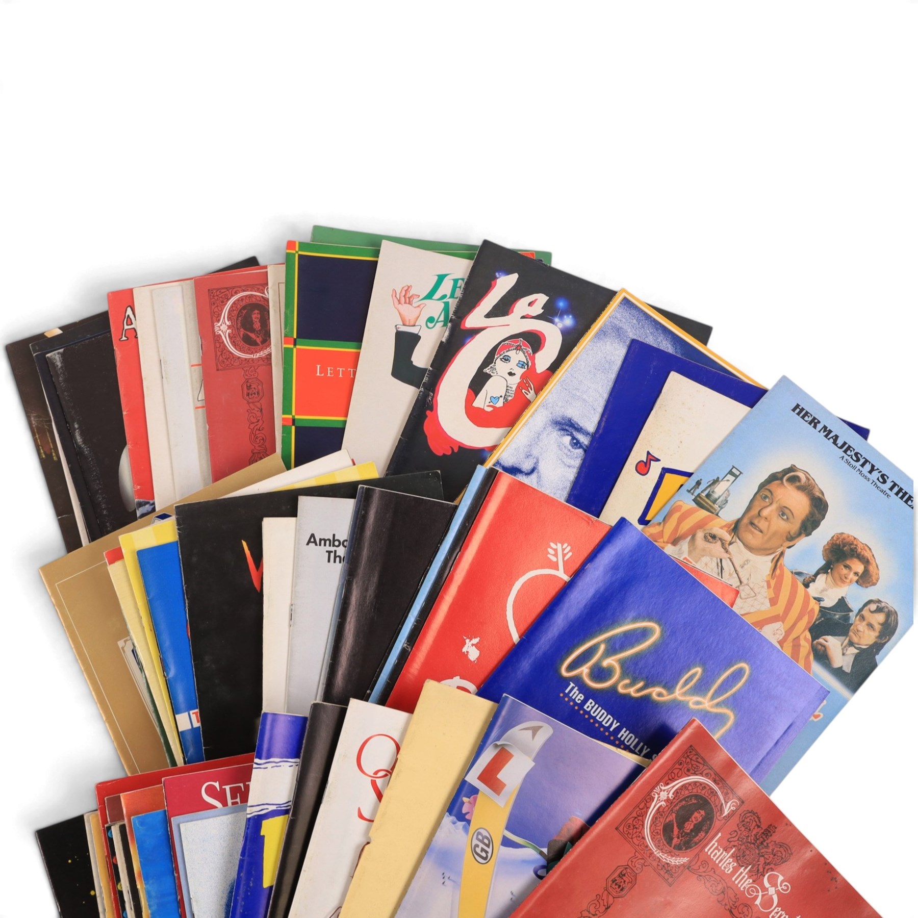 Collection of approximately 128 theatre programmes, dating from the early 20th century to present, from various plays and theatres, including Go To Jericho at The Oxford, Variety Comes Back to The London Palladium, etc,
