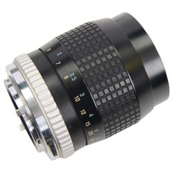 Olympus OM10 camera body serial no. 2279129, together with an Olympus OM-System S Zuiko Auto-Zoom 35-70mm 1:4 lens serial no. 283352, a Paragon 1:5.6 f=300mm 62 lens serial no. 12053, Hoya HMC Tele-Auto f-135mm 1:2.8 52 lens serial no. 638199, Tokina SD 70-210mm 1:4-5.6 52 serial no. 8844630, Olympus OM winder 2, Colly miniature/spy camera and other accessories in a Fotima carry case