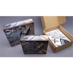  Three Atlas Editions die-cast models of aircraft - Short Stirling, Vickers Wellington and Handley Page Halifax, two in polystyrene box with slip-case and one in delivery box  