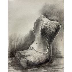 Henry Moore OM CH FBA (British 1898-1986): 'Seated Torso II', pencil ballpoint pen and charcoal signed 28cm x 22cm 
Provenance: with the Waddington Galleries, London; exh. Goodman Gallery, South Africa, 1st-22nd February 1986 
Literature: Ann Garrould (Ed.), Henry Moore, Complete Drawings Volume 4, Drawings 1950-76, Lund Humphries, London, 2003, HMF 75(84), p.315 
Notes: This drawing is page number 15 from the Parchment Notebook, 1975, previously known as Notebook 1. This notebook 'was originally bound in a parchment cover bearing the dedication Mary and a listing of Renaissance artists, some with dates. There is no record of the number of pages; those drawn were signed in 1984 and the notebook was taken apart in 1985'.