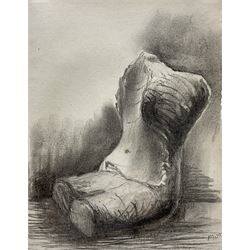 Henry Moore OM CH FBA (British 1898-1986): 'Seated Torso II', pencil ballpoint pen and charcoal signed 28cm x 22cm 
Provenance: with the Waddington Galleries, London; exh. Goodman Gallery, South Africa, 1st-22nd February 1986 
Literature: Ann Garrould (Ed.), Henry Moore, Complete Drawings Volume 4, Drawings 1950-76, Lund Humphries, London, 2003, HMF 75(84), p.315 
Notes: This drawing is page number 15 from the Parchment Notebook, 1975, previously known as Notebook 1. This notebook 'was originally bound in a parchment cover bearing the dedication Mary and a listing of Renaissance artists, some with dates. There is no record of the number of pages; those drawn were signed in 1984 and the notebook was taken apart in 1985'.