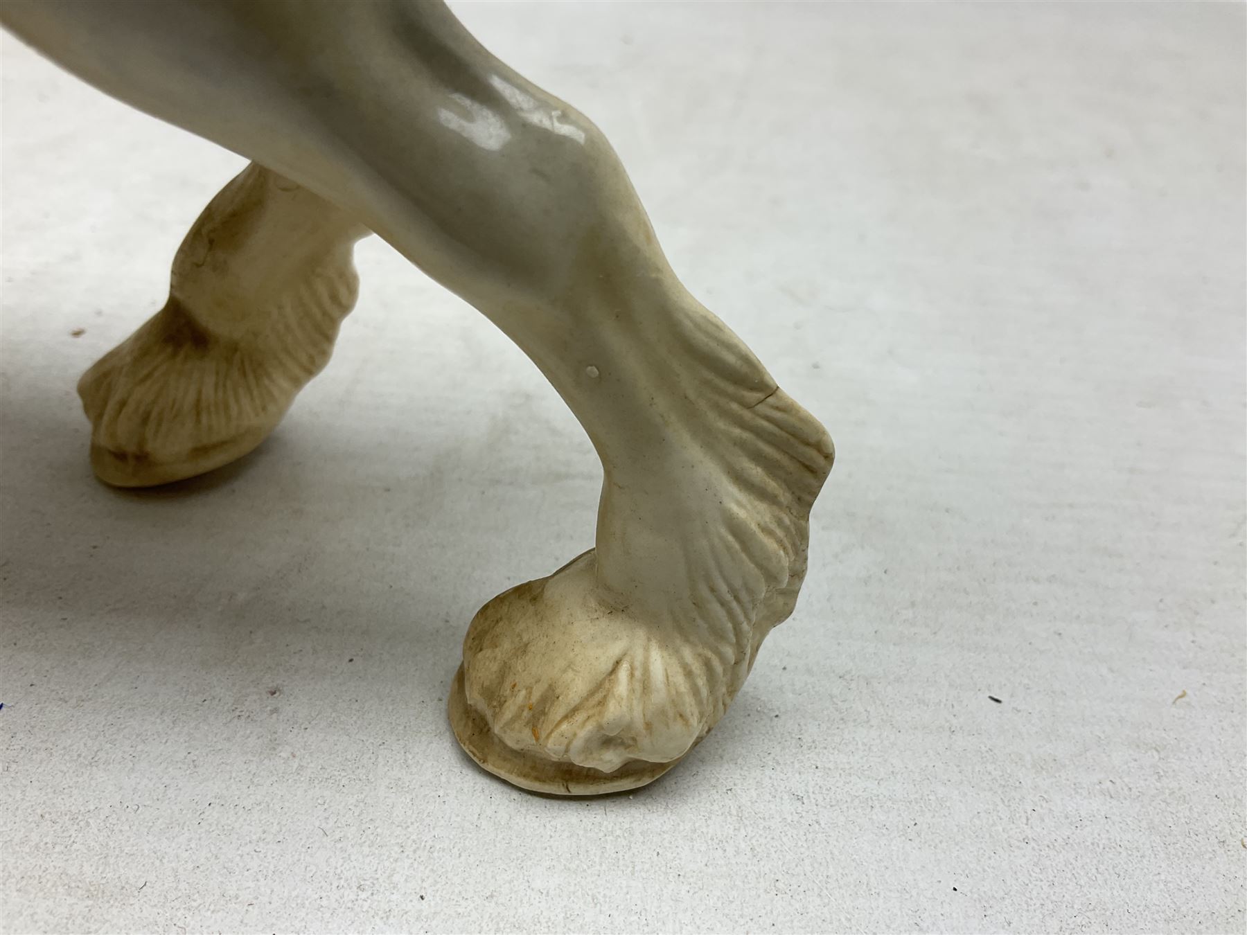 Group of three Beswick Shire horses, comprising CH. Burnham Beauty mare in matte finish, dapple grey horse and bay horse, all with stamped marks beneath