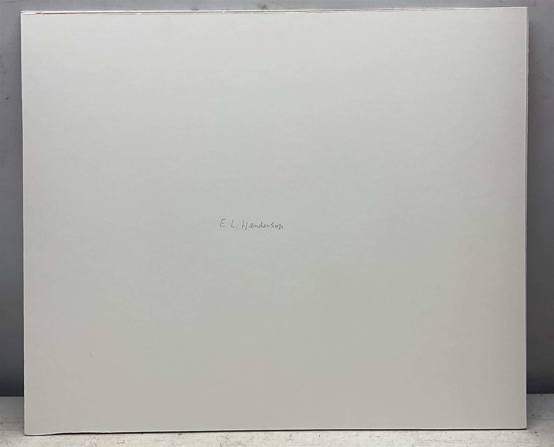 Elsie Marian Henderson (British 1880-1967): Landscape Study, mixed media unsigned 23cm x 30cm (unframed)