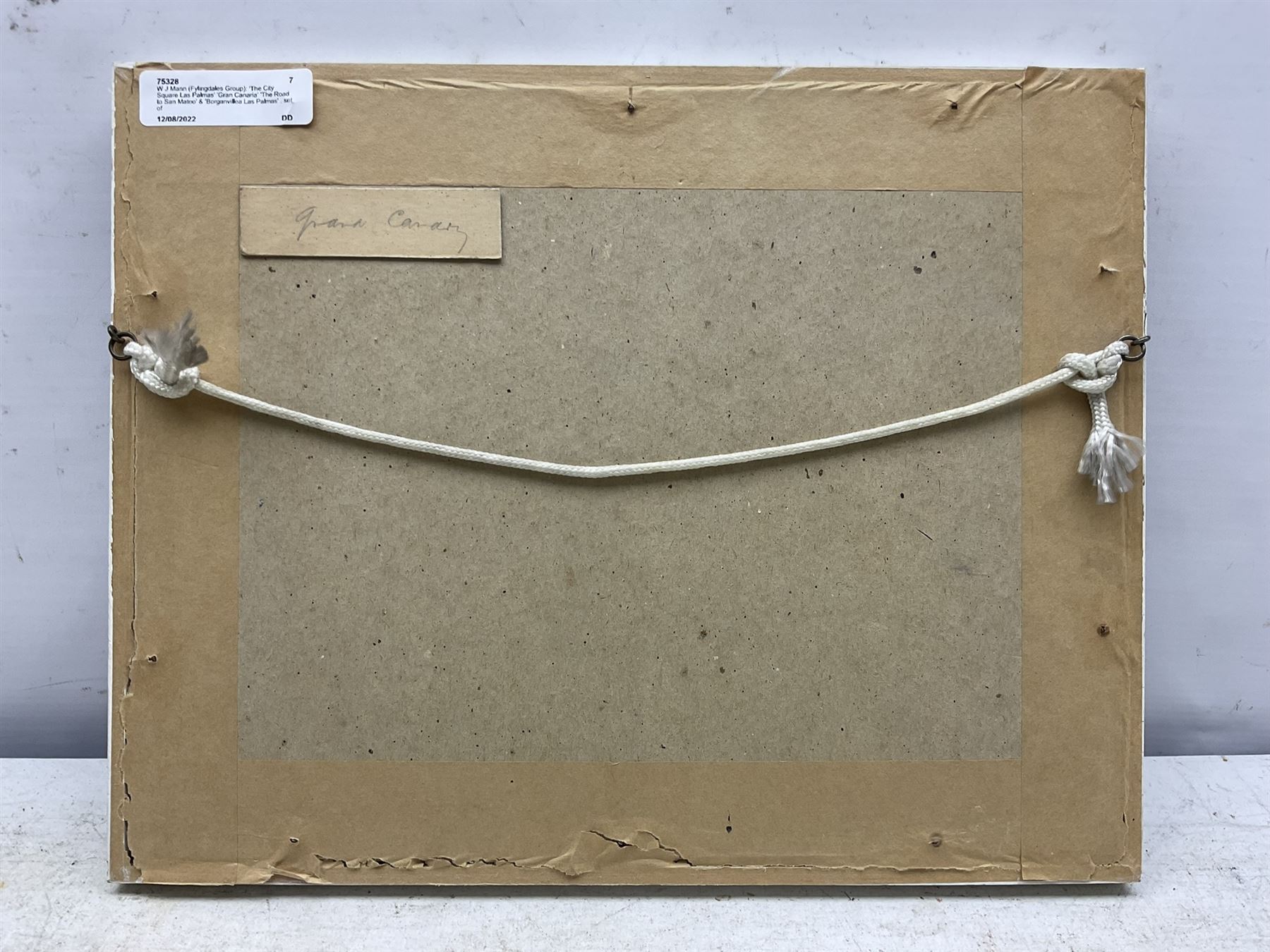 William J Mann (Scarborough early 20th century): 'The City Square Las Palmas' 'Gran Canaria' 'The Road to San Mateo' & 'Borganvillea Las Palmas' , set of four watercolours signed and one dated '32, 14cm x 22cm (4) 
Notes: Mann was a member of the Fylingdales Group of Artists and lived in Newby, Scarborough.