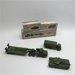 Dinky - Thornycroft Mighty Antar Tank Transporter No.660, boxed with internal packaging; Centurion Tank No.651; and 10-Ton Army Lorry No.622, all boxed (3)