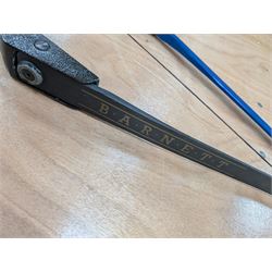 Barnett Vulcan bow, together with a box of archery arrows and a Jaques bow
