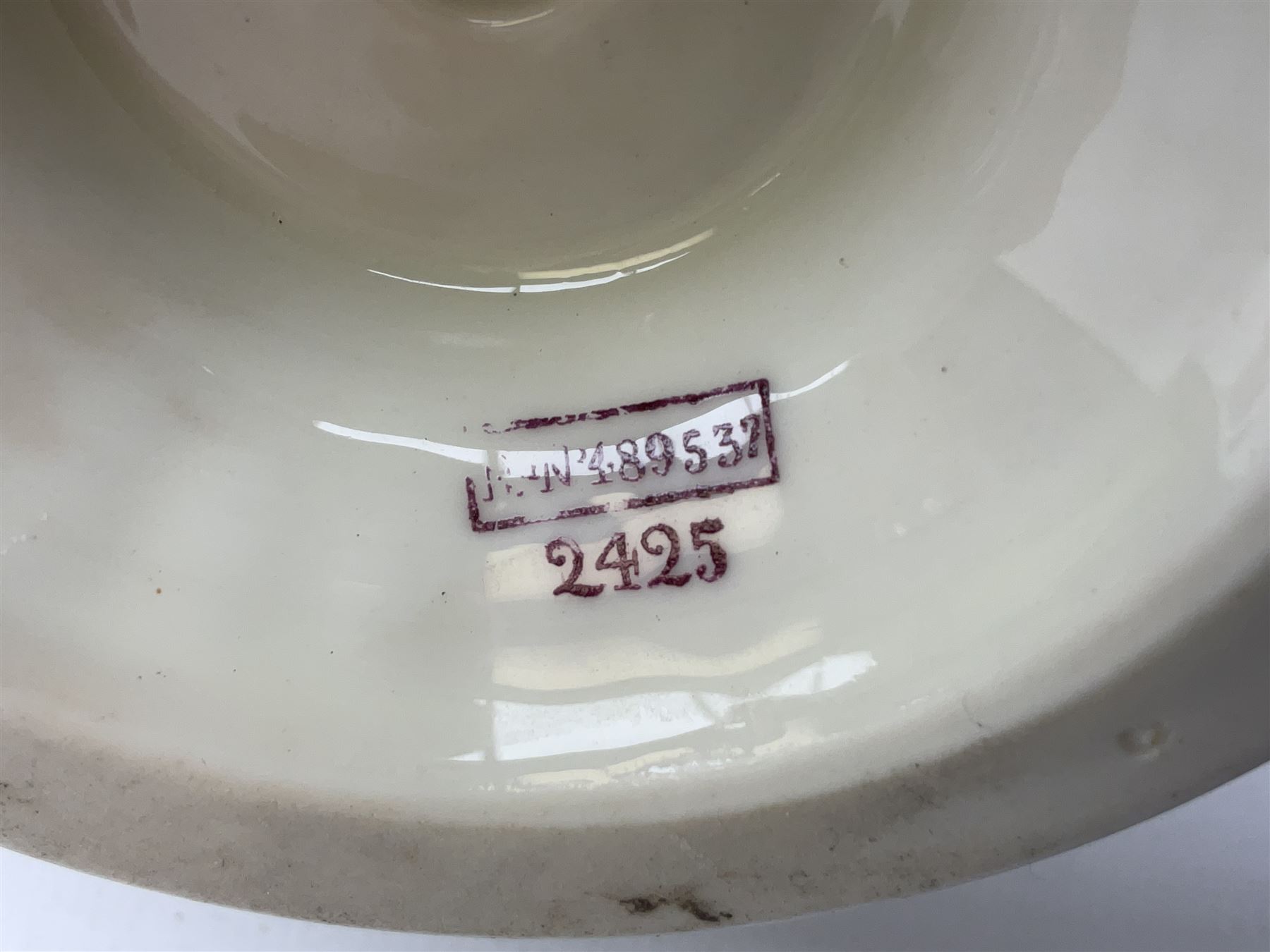 Early 20th century Royal Worcester vase decorated by Harry Davis, of ovoid form with twin acanthus mounted handles and waisted high neck supporting a domed cover, upon a circular foot, the body hand painted with sheep in a highland landscape, signed H Davis, with puce printed marks beneath including shape number 2425, and date code for 1907, H27.5cm