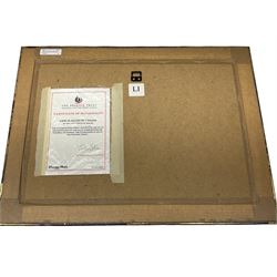 After HRH Charles Prince of Wales (British 1948-):  View in the South of France, limited edition colour print No. 3 pub.2002, certificate verso 23cm x 38cm 