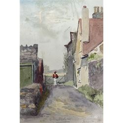 Josiah Wilson (British 19th/20th Century): 'South Scarborough' 'West Ayton' 'On Falsgrave Moor' 'South Shore' and 'On Lady Edith's Drive', set of Scarborough related watercolours signed and variously titled, max 20cm x 30cm; together with a collection of drawings by John Potter, variously signed and inscribed