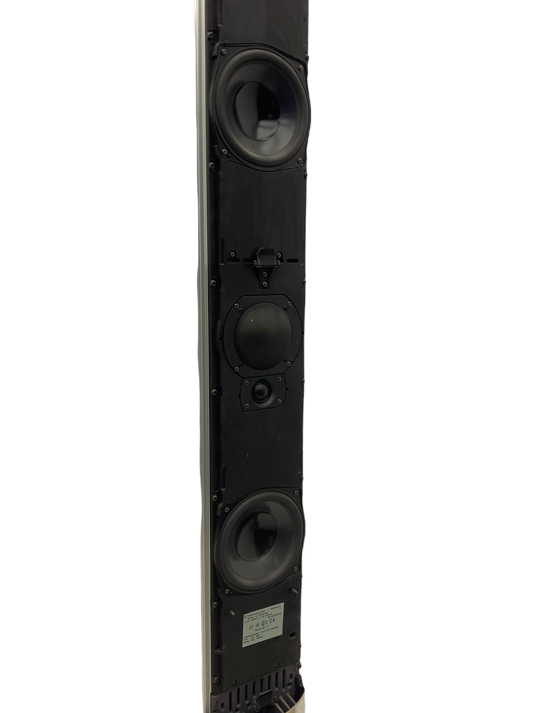 Pair of Bang & Olufsen Beolab 1 floor speakers, 40W, type 6842, serial 14622415/14632941