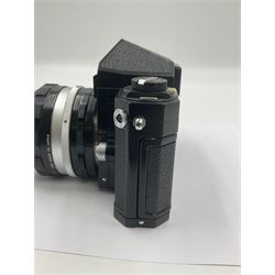 Nikon F 'Red Dot' NKJ camera body, serial no. 6575085, with 'Nikkor-S.C Auto 1:1.4 f=50mm lens, serial no. 1398642