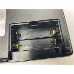 Palitoy Blip electronic game; boxed; and 1920s German Hermann Steiner bisque head doll with applied hair, sleeping eyes, open mouth with upper teeth and composition body with jointed limbs; marked with HS monogram and 6/0; H26cm (2)