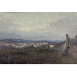 Arthur Winter Shaw (British 1869-1948): 'Folding Time', watercolour signed, titled and inscribed 'Purchased 1932' on the mount 36cm x 53cm