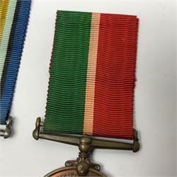 WWI Mercantile Marine pair of medals comprising British War Medal and Mercantile Marine Medal awarded to David J. Mordecai; both with ribbons (2)