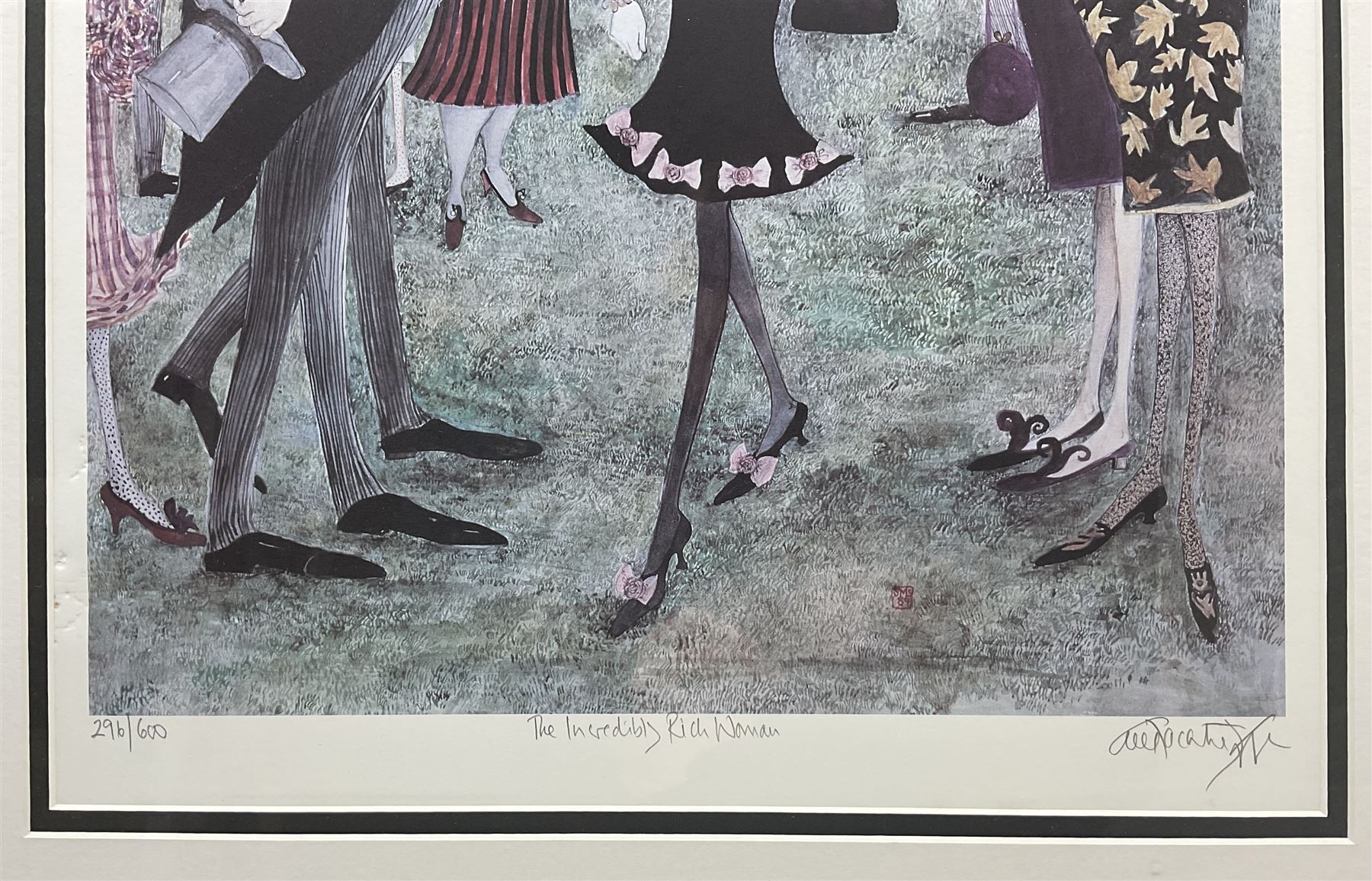 Sue Macartney-Snape (Tanzanian 1957- ): 'The Incredibly Rich Woman', limited edition print signed titled and numbered 296/600 in pencil, also verso 49cm x 37cm