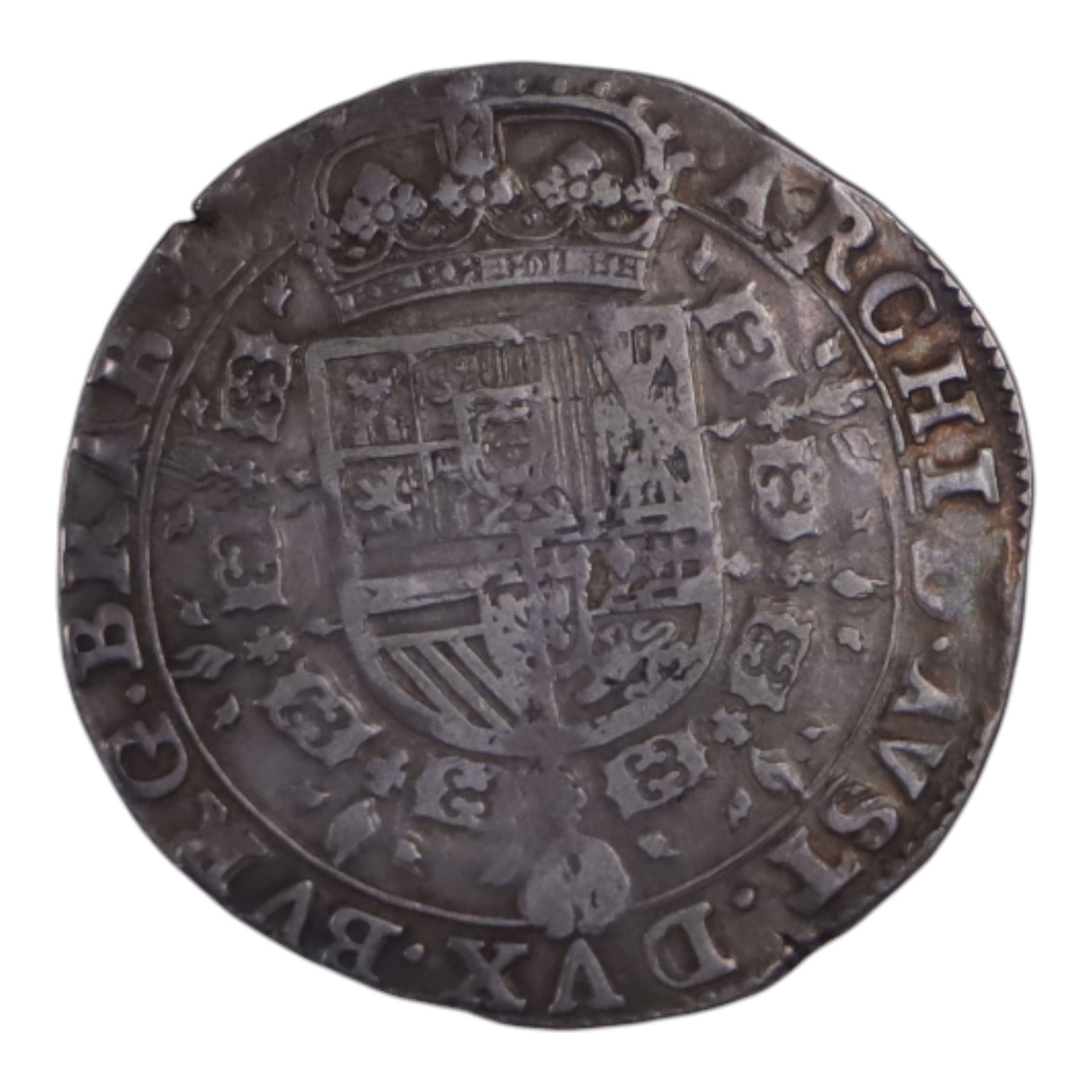 Spanish Netherlands Philip IV 1632 silver Patagon coin
