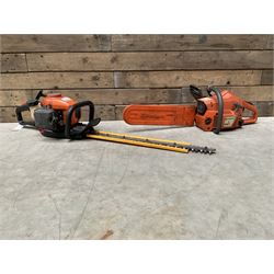 Husqvarna 141 petrol chainsaw and a Husq