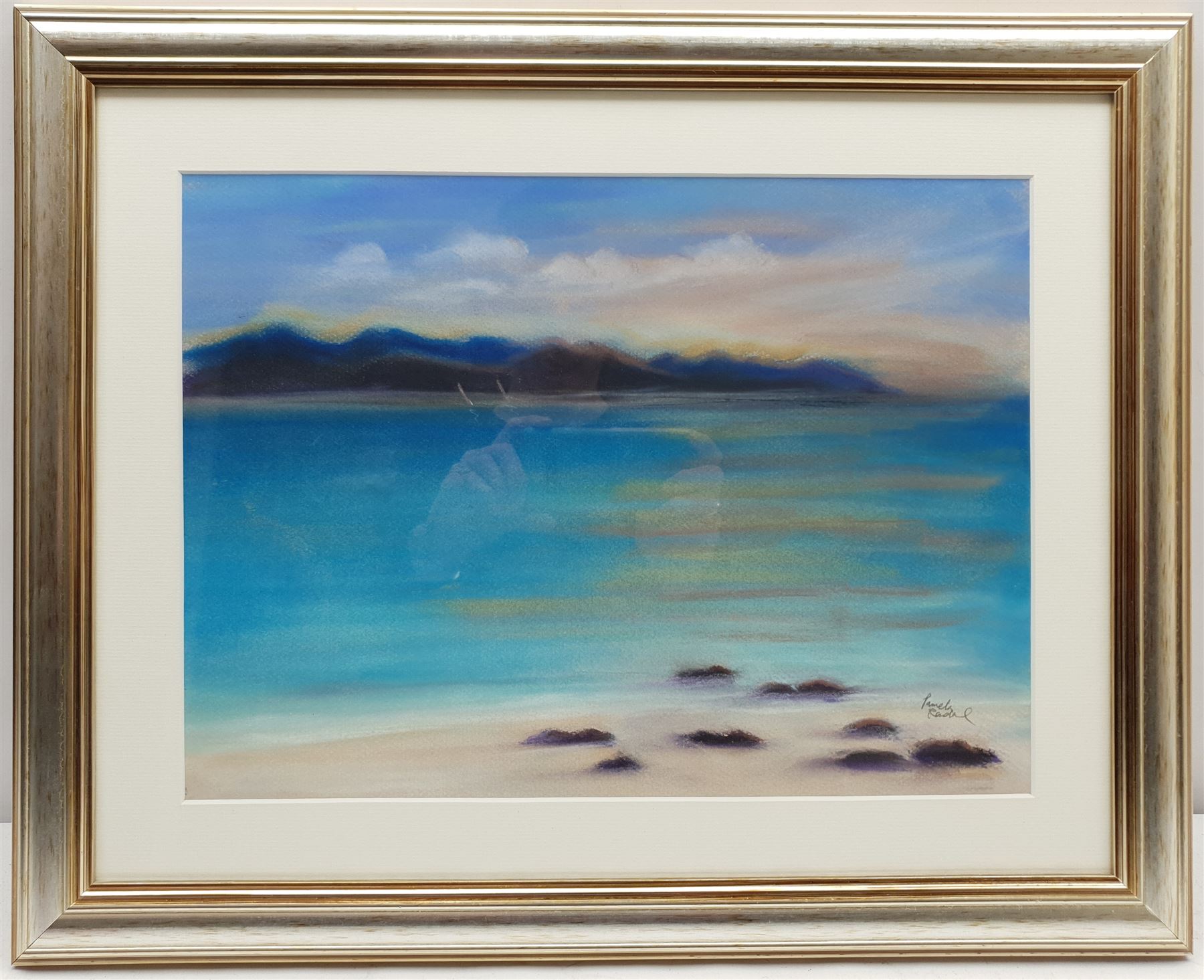 Pamela Randal (Scottish Contemporary): 'Skye Bay', pastel signed, titled and dated 2004 on artist's label verso 28cm x 37cm 