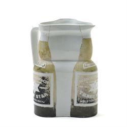 Early 20th century W. Anderson & Co. Three Star Scotch Whisky water jug, circa 1905, by Hollinshead & Kirkham, Tunstall (H&K), printed marks beneath and registration no. 447087 