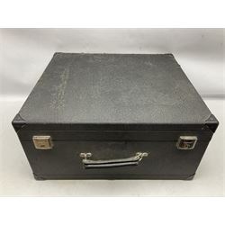 Clinkscale Crucianelli piano accordion in red pearline case with one-hundred and twenty buttons and forty-one keys L52cm; in carrying case