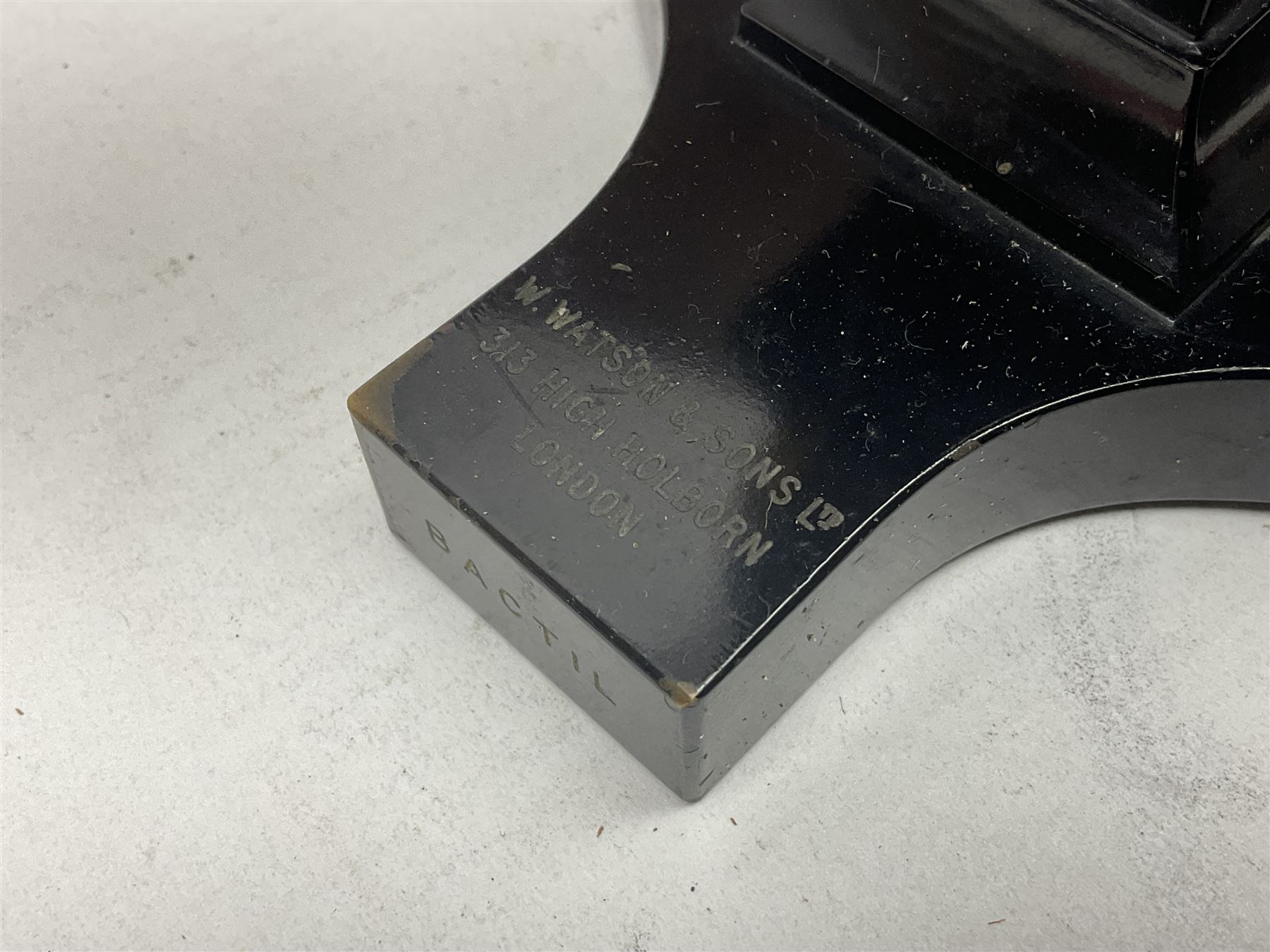 Three W. Watson & Sons microscopes, comprising Kima no 58173, Low power binocular no 98846 and High power binocular no 103144, all boxed 