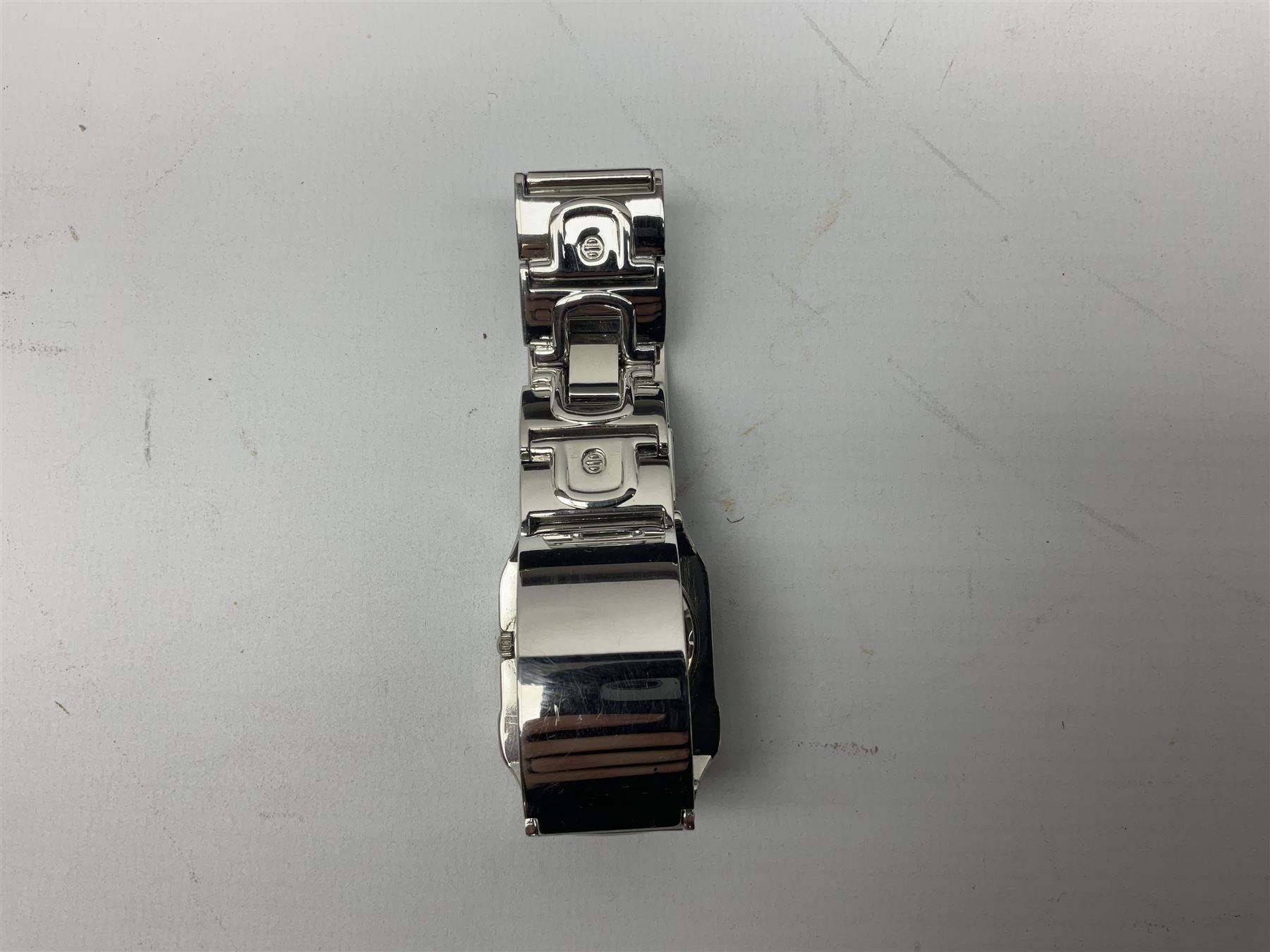 Four X Data stainless steel wristwatches, two Marc Gay wristwatches and one other, all with cover plates