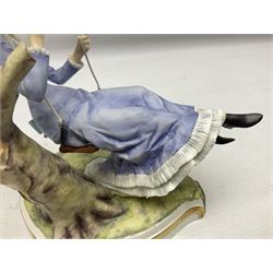 Two Royal Worcester figures from the Victorian Ladies series comprising of Alice and Cecilia, H21cm 