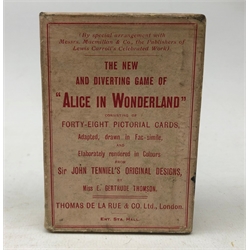  Pack of Alice in Wonderland Pictorial Cards from Sir John Tenniel's original design By Miss E. Gertrude Thomson, pub. H.P. Gibson & Sons Ltd, Manufacturers to his Majesty    