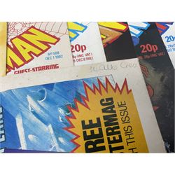 Spider-Man comics (1982-1985) nos 500-527, 529-535, 537-552, 579-602, 604-614, 620-626, and 628-631 (97)