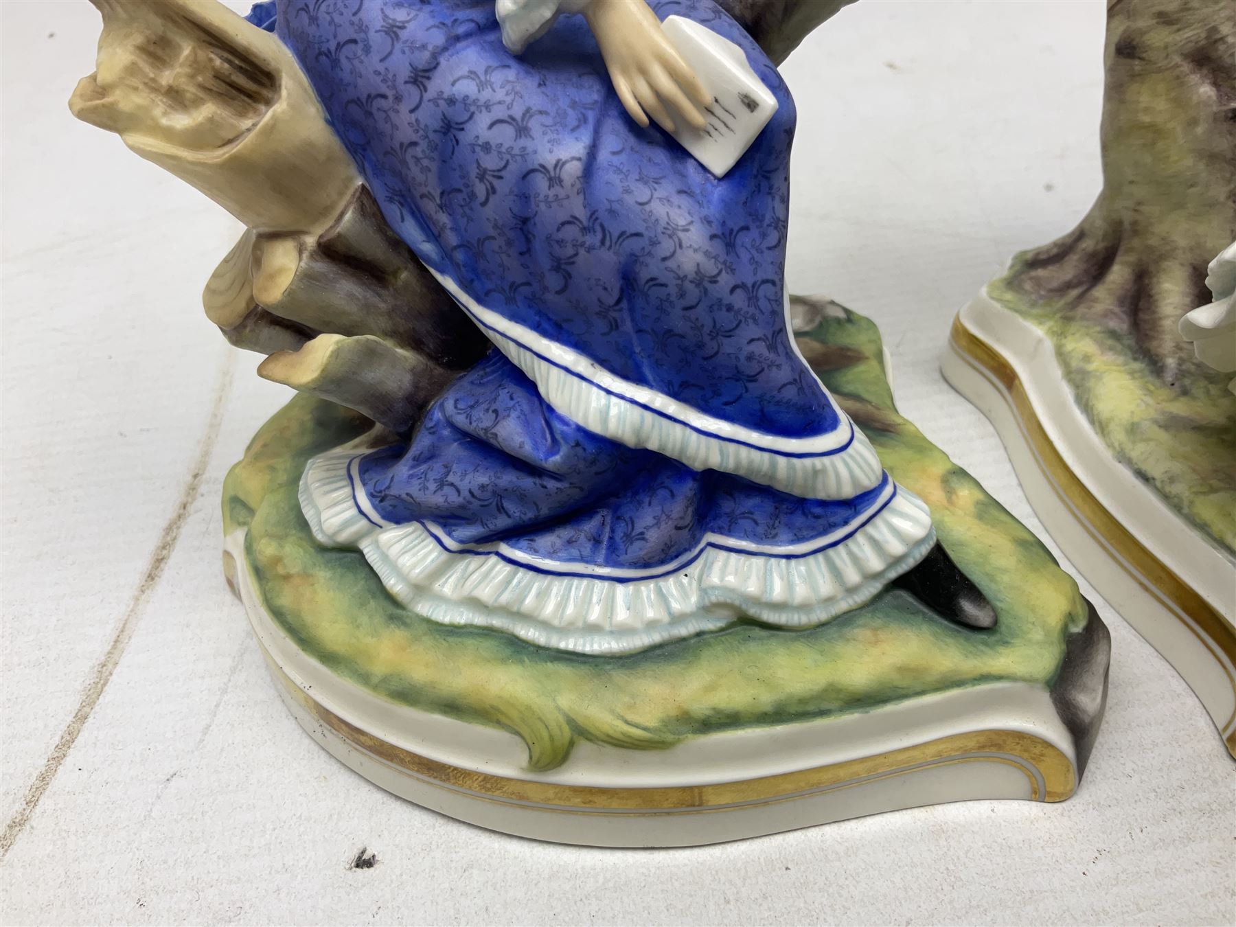 Two Royal Worcester figures from the Victorian Ladies series comprising of Alice and Cecilia, H21cm 