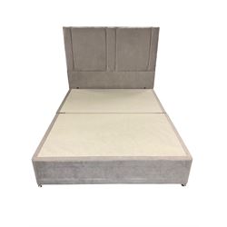 High grove - 5' Kingsize divan bed with headboard, with pocket sprung mattress 