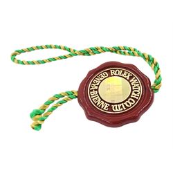 Rolex Oyster Perpetual Datejust gentleman's stainless steel automatic wristwatch, circa 2006 / 2007, Ref. 116200, serial No. Z407519, salmon pink dial with Roman numerals, on Rolex Jubilee bracelet with fold-over clasp, boxed with papers