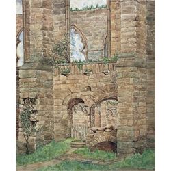 John Charles Moody (British 1884-1962): 'The Abbey - Bolton in Wharfedale', watercolour signed and dated 1924, titled verso 31cm x 25cm (unframed)