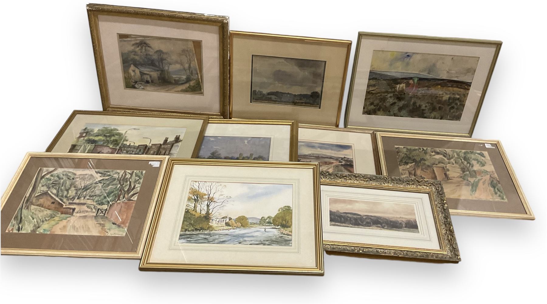 Collection of watercolours by various artists, to include John F Greenwood, Stanley Trainor, Albin Trowski etc, (qty)