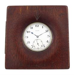 Rolex WWII military issue nickle plated, open face lever pocket watch, Cal. 548, white ena...