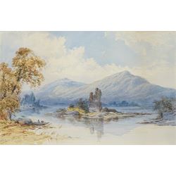 William James Boddy (British 1831-1911): 'Ross Castle - Killarney', watercolour signed tit...
