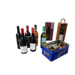 Mixed alcohol; including Cockburn's special reserve, honey mead, Wairau Cove Merlot etc, v...