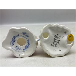 Ten Coalport figures, to include Language of Flowers, Marilyn, Token of Love,  I'll never forget you etc