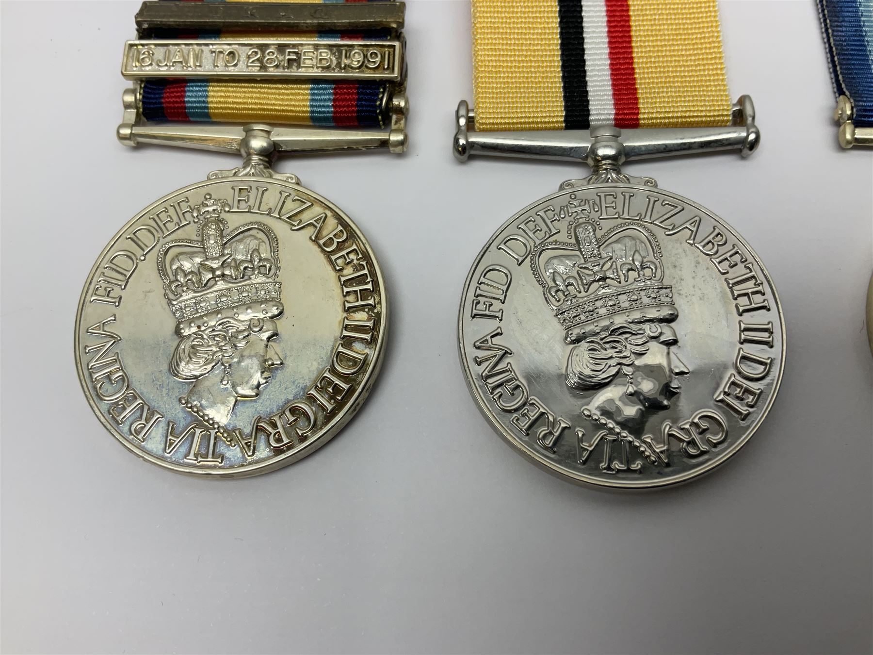 Twelve copy medals including for Operational Service, Gulf Medal, South Atlantic Medal, Iraq Medal, General Service Medal, Air Crew Europe Star, RMS Carpathia etc; all with ribbons (12)