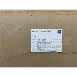 Geoffrey Stansfield (British 1933-2011): 'Courtyard in Gaios - Paxos', acrylic on board signed with initials and dated '02, titled on exhibition label verso 46cm x 60cm 
Provenance: exh. Royal Academy Summer Exhibion 2002, label verso