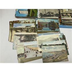 Edwardian and later postcards including shipping, greetings, British topography, Yorkshire and Lincolnshire with some real photographic, novelty pull-out, actresses etc