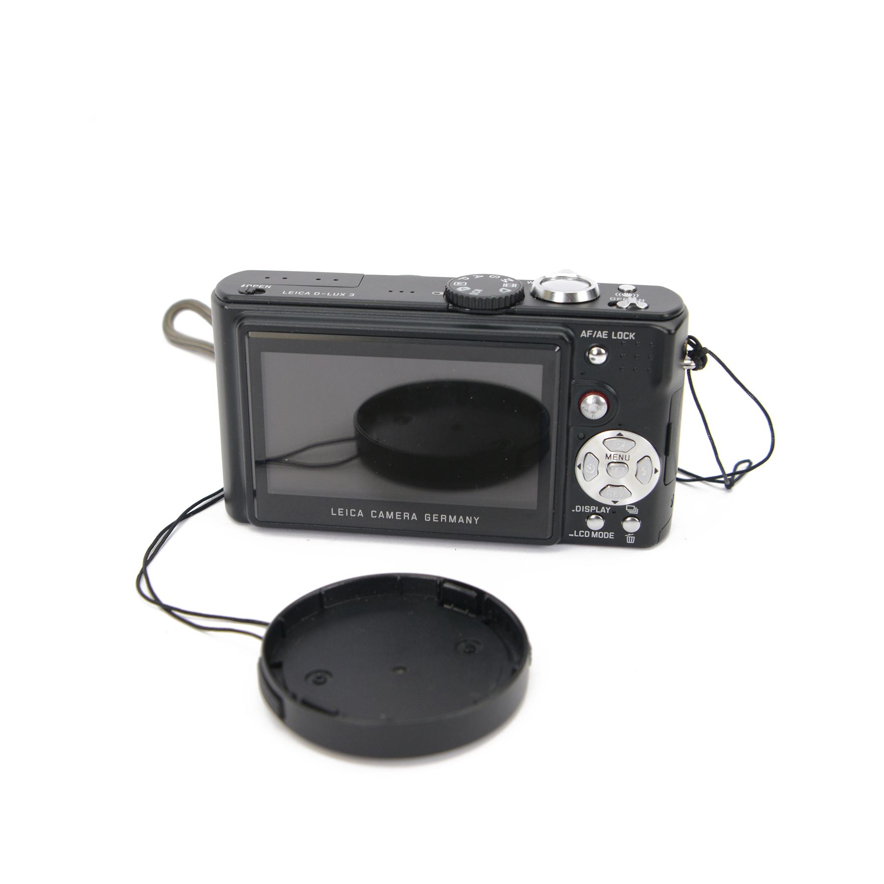 Leica D-Lux 3 compact digital camera serial no. 3172529, with a Leica DC Vario-Elmarit 1:2.8-4 .9/6.3-25.2 ASPH lens, in brown leather Leica soft shell case