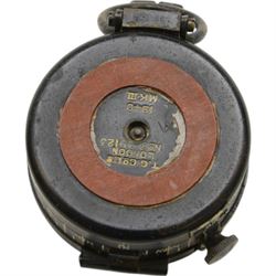 WWII three T.G & Co compasses, comprising two MKIII military compasses, dated 1940 and 1945 and Magnetic Marching Compass, Mark 1