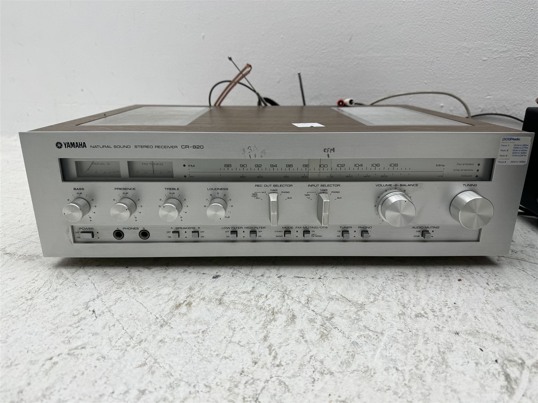 Hi-fi separates, to include Sony Current Pulse D/A Converter CD player CDP-XB930E, Yamaha Natural Sound Receiver R-S700 and a Yamaha Natural Sound Stereo Receiver CR-820
