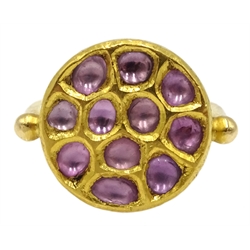 18ct gold kundan set pink sapphire ring
[image code: 4mc]