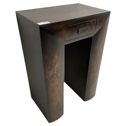 Hardwood hall table with drawer
