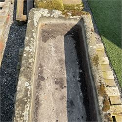 19th century large carved stone trough  - THIS LOT IS TO BE COLLECTED BY APPOINTMENT FROM DUGGLEBY STORAGE, GREAT HILL, EASTFIELD, SCARBOROUGH, YO11 3TX